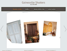 Tablet Screenshot of gainesvilleshutters.com